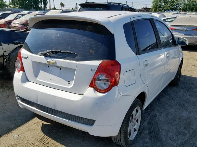 KL1TD6DEXBB199695 - 2011 CHEVROLET AVEO LS WHITE photo 4