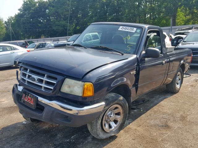 1FTYR10D02TA81973 - 2002 FORD RANGER BLUE photo 2