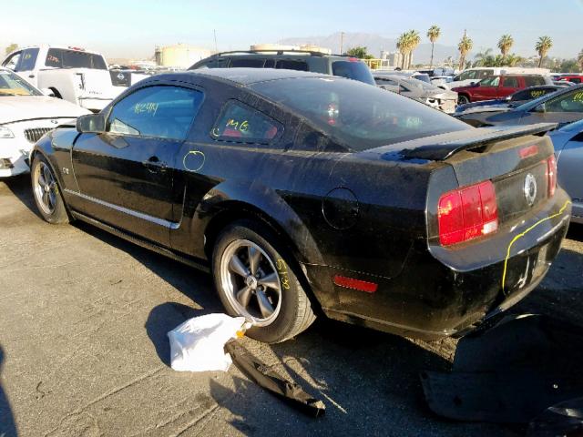 1ZVFT82H665265050 - 2006 FORD MUSTANG GT BLACK photo 3