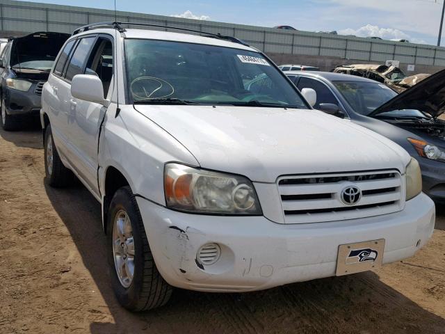 JTEEP21AX40036350 - 2004 TOYOTA HIGHLANDER WHITE photo 1