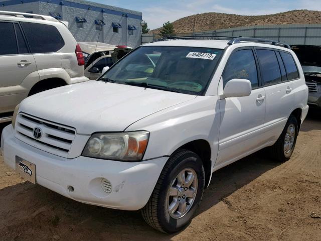 JTEEP21AX40036350 - 2004 TOYOTA HIGHLANDER WHITE photo 2