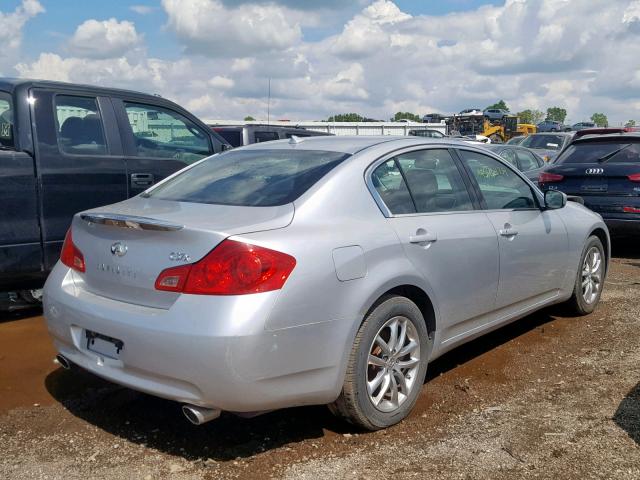 JNKCV61F39M350618 - 2009 INFINITI G37 SILVER photo 4