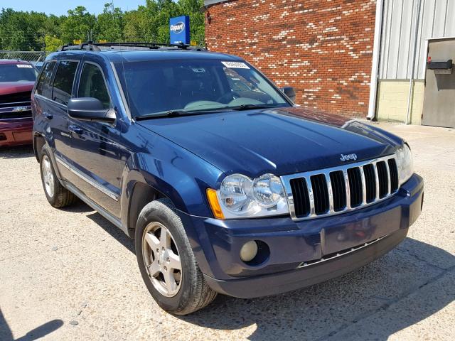 1J8HR58215C645492 - 2005 JEEP GRAND CHER BLUE photo 1