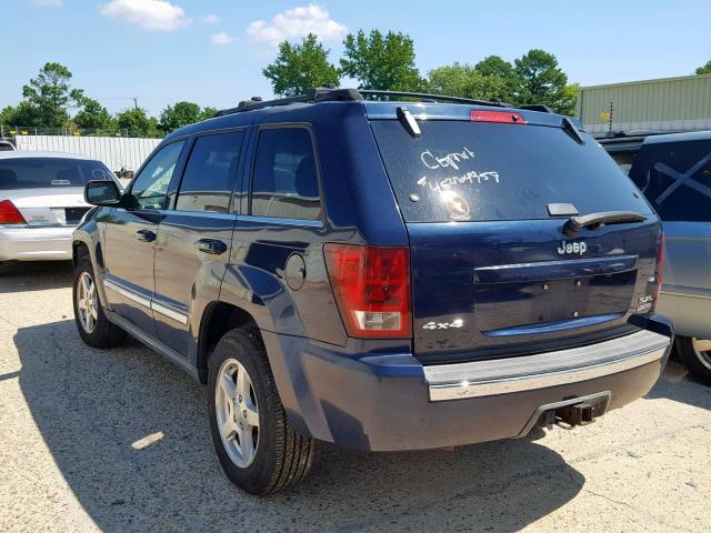 1J8HR58215C645492 - 2005 JEEP GRAND CHER BLUE photo 3