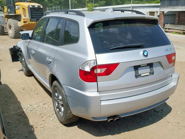 WBXPA734X4WC42676 - 2004 BMW X3 2.5I SILVER photo 3