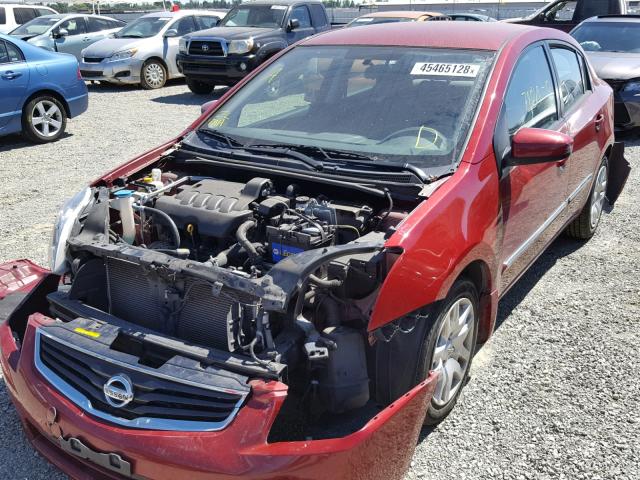 3N1AB6AP2AL661324 - 2010 NISSAN SENTRA 2.0 BURGUNDY photo 2