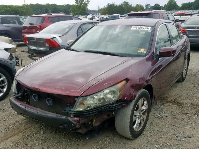 1HGCP26458A010514 - 2008 HONDA ACCORD LXP BURGUNDY photo 2