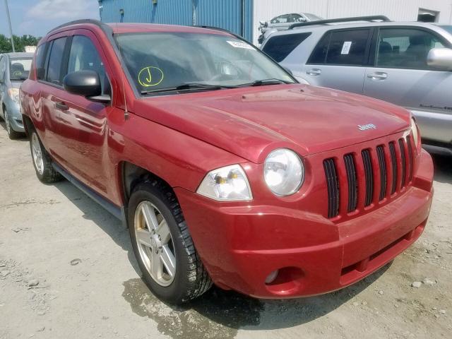 1J8FF47W27D123305 - 2007 JEEP COMPASS RED photo 1