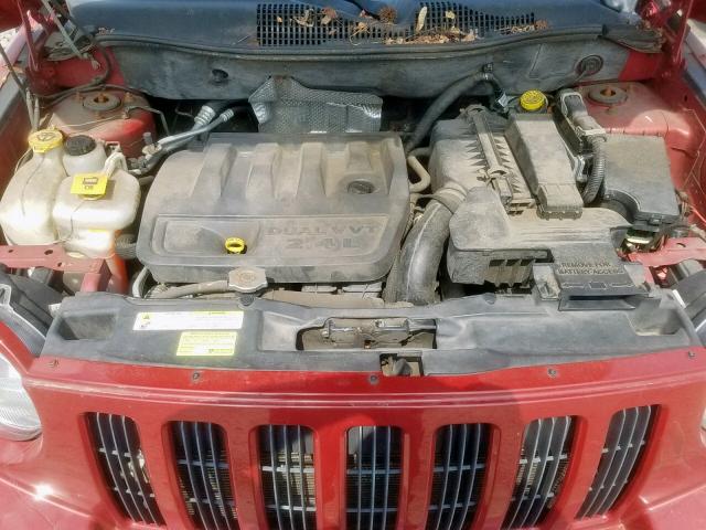 1J8FF47W27D123305 - 2007 JEEP COMPASS RED photo 7