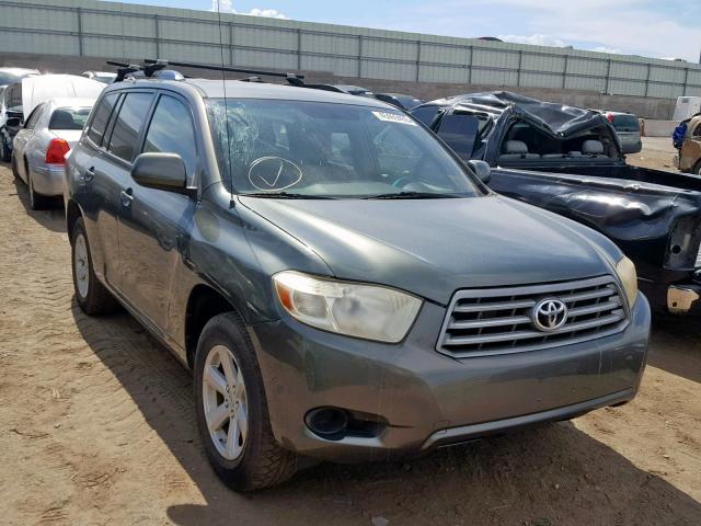 JTEES41A882001567 - 2008 TOYOTA HIGHLANDER GREEN photo 1