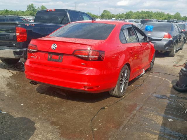 3VWD17AJ9GM230896 - 2016 VOLKSWAGEN JETTA SPOR RED photo 4