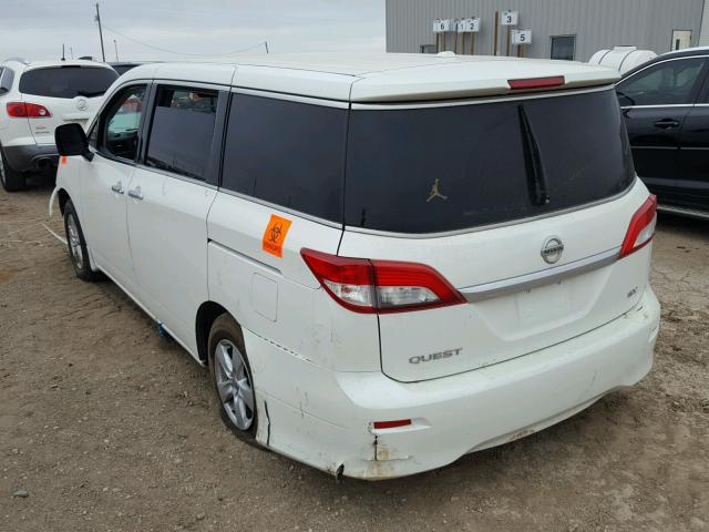 JN8AE2KPXF9123972 - 2015 NISSAN QUEST S WHITE photo 3