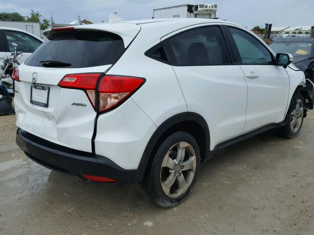 3CZRU6H50GM739899 - 2016 HONDA HR-V EX WHITE photo 4