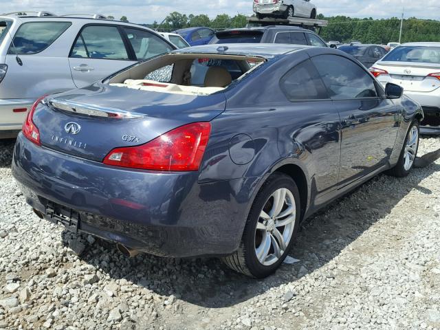 JNKCV64F89M653437 - 2009 INFINITI G37 BLUE photo 4