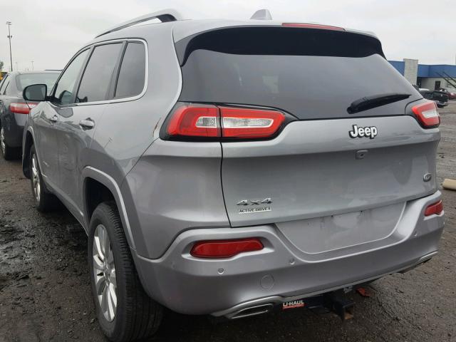 1C4PJMJS2HW599477 - 2017 JEEP CHEROKEE O GRAY photo 3