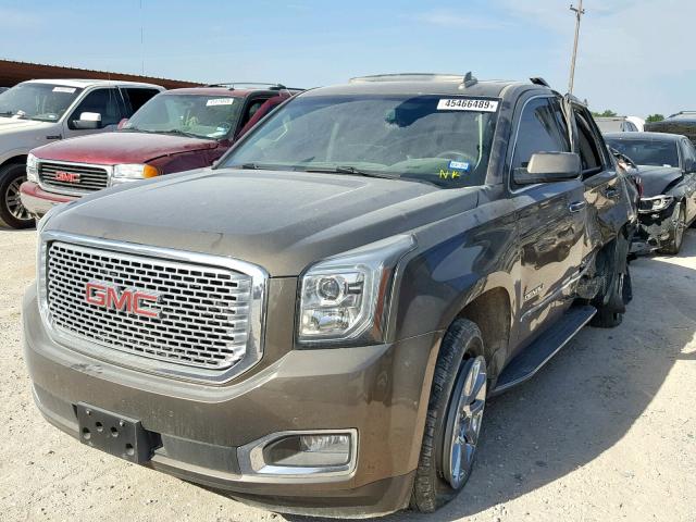 1GKS2CKJ5GR305529 - 2016 GMC YUKON DENA BROWN photo 2