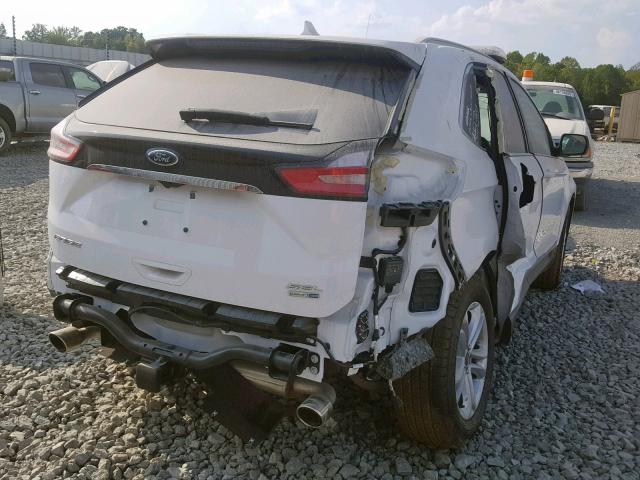 2FMPK4J9XKBB20611 - 2019 FORD EDGE SEL WHITE photo 4