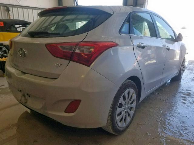 KMHD35LH2HU376416 - 2017 HYUNDAI ELANTRA GT SILVER photo 4