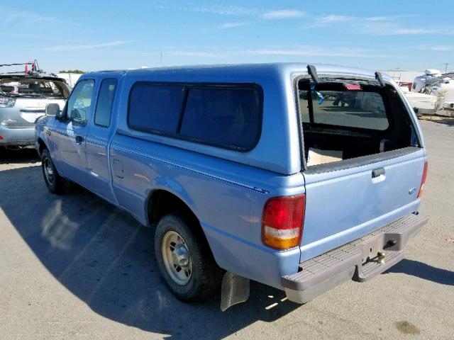 1FTCR14X0VPA39251 - 1997 FORD RANGER SUP BLUE photo 3