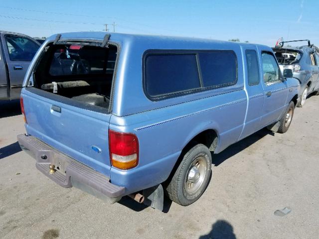 1FTCR14X0VPA39251 - 1997 FORD RANGER SUP BLUE photo 4