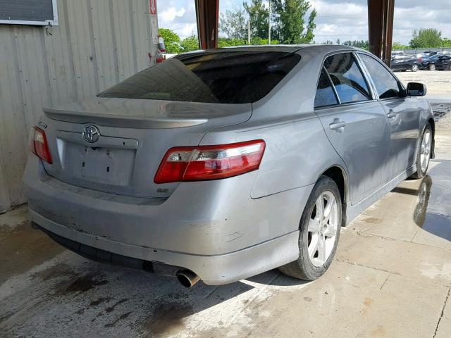 4T1BE46K37U051484 - 2007 TOYOTA CAMRY NEW SILVER photo 4