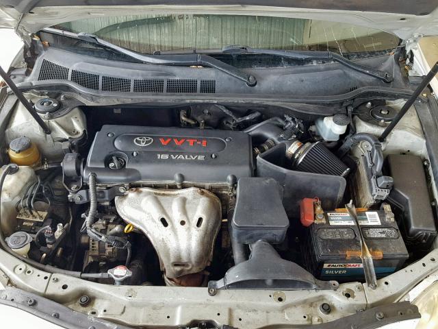 4T1BE46K37U051484 - 2007 TOYOTA CAMRY NEW SILVER photo 7