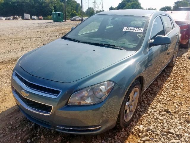 1G1ZH57B49F205179 - 2009 CHEVROLET MALIBU 1LT TEAL photo 2