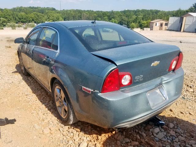 1G1ZH57B49F205179 - 2009 CHEVROLET MALIBU 1LT TEAL photo 3