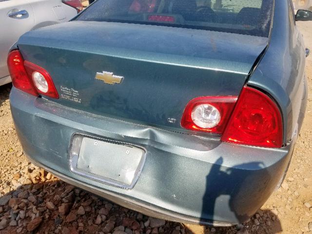 1G1ZH57B49F205179 - 2009 CHEVROLET MALIBU 1LT TEAL photo 9