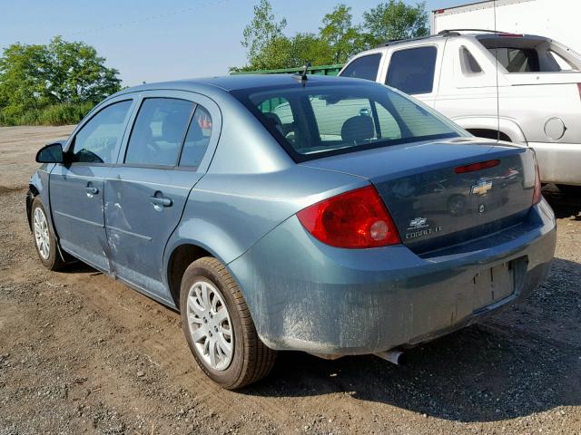 1G1AT58H297226685 - 2009 CHEVROLET COBALT LT GREEN photo 3