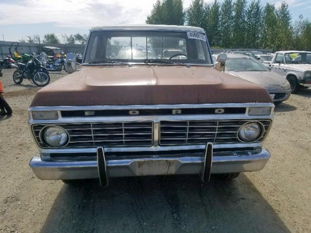 F10HRR24476 - 1973 FORD F-100 BROWN photo 7