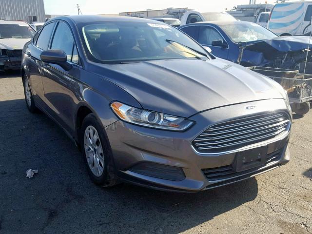 3FA6P0G70DR325543 - 2013 FORD FUSION S CHARCOAL photo 1