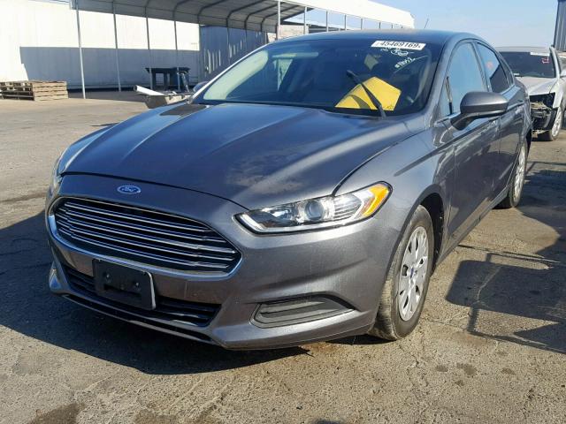 3FA6P0G70DR325543 - 2013 FORD FUSION S CHARCOAL photo 2