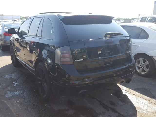 2FMDK30C79BA69511 - 2009 FORD EDGE SPORT BLACK photo 3