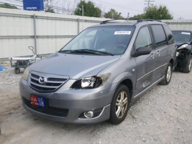 JM3LW28A840500652 - 2004 MAZDA MPV WAGON GRAY photo 2