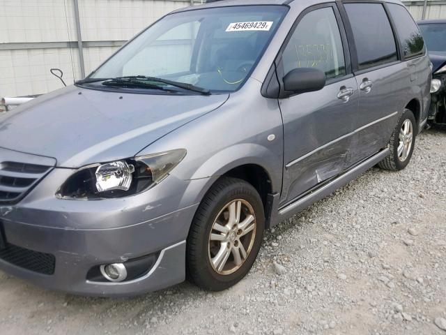 JM3LW28A840500652 - 2004 MAZDA MPV WAGON GRAY photo 9