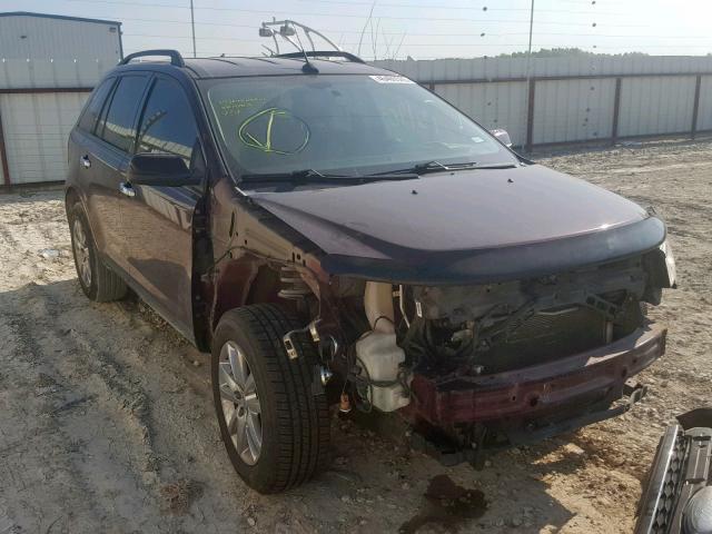 2FMDK3JC1BBB14396 - 2011 FORD EDGE SEL BURGUNDY photo 1