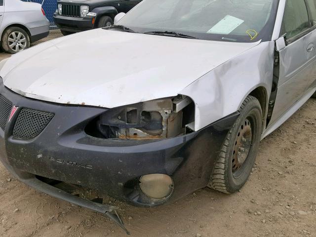 2G2WS522741138018 - 2004 PONTIAC GRAND PRIX SILVER photo 9