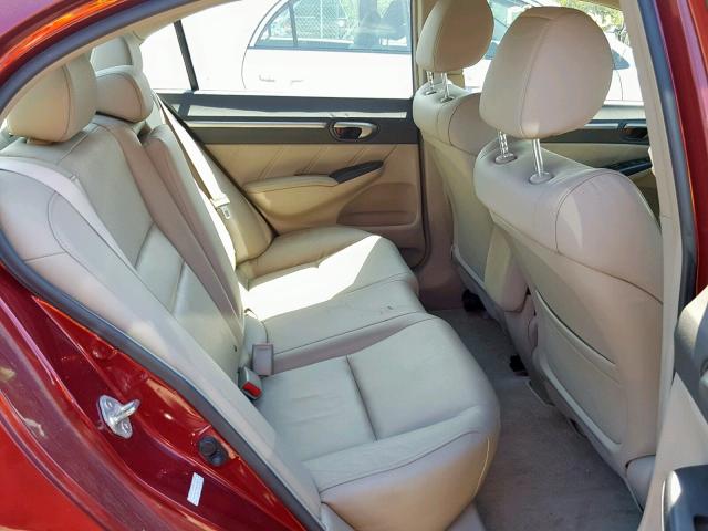 2HGFA1F93AH525670 - 2010 HONDA CIVIC EXL 勃艮第红 照片 6