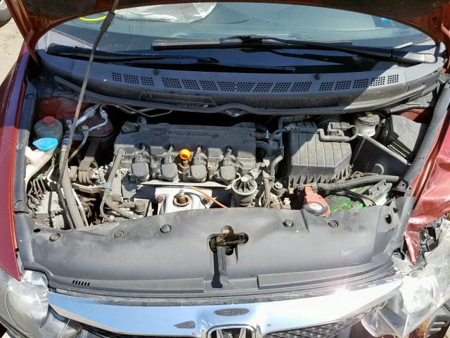 2HGFA1F93AH525670 - 2010 HONDA CIVIC EXL 勃艮第红 照片 7