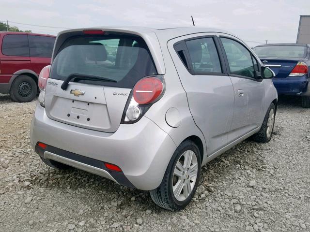 KL8CB6S99EC541018 - 2014 CHEVROLET SPARK LS SILVER photo 4