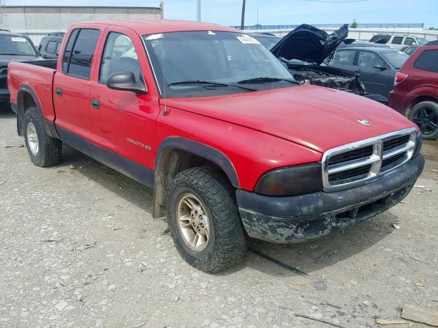 1B7HG2AN31S237057 - 2001 DODGE DAKOTA QUA RED photo 1