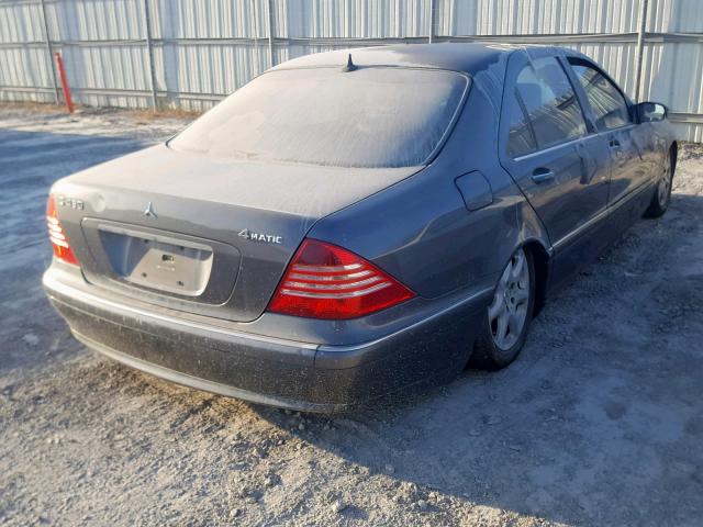 WDBNG83J86A468581 - 2006 MERCEDES-BENZ S 430 4MAT GRAY photo 4