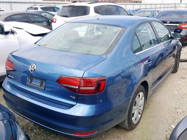 3VW167AJ9HM341261 - 2017 VOLKSWAGEN JETTA S BLUE photo 4