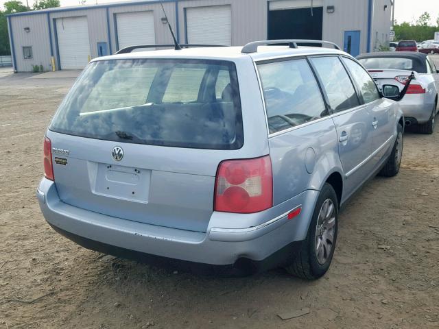 WVWVD63B43E374502 - 2003 VOLKSWAGEN PASSAT GLS BLUE photo 4