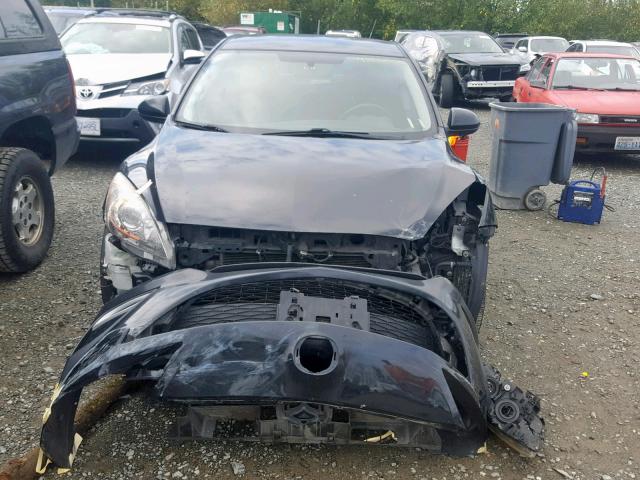 JM1BL1H66A1261370 - 2010 MAZDA 3 S BLACK photo 9