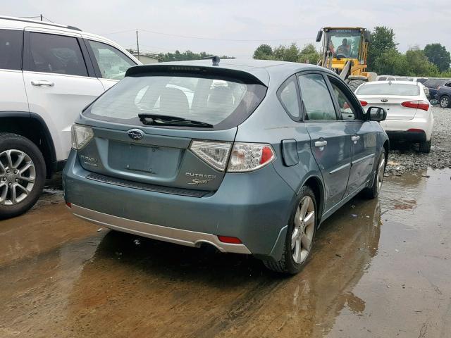 JF1GH6D68BH820894 - 2011 SUBARU IMPREZA OU GREEN photo 4