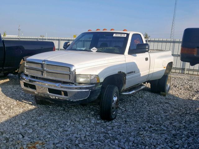 3B7MF36542M218690 - 2002 DODGE RAM 3500 WHITE photo 2