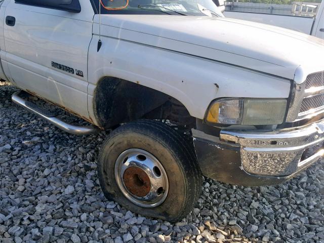 3B7MF36542M218690 - 2002 DODGE RAM 3500 WHITE photo 9