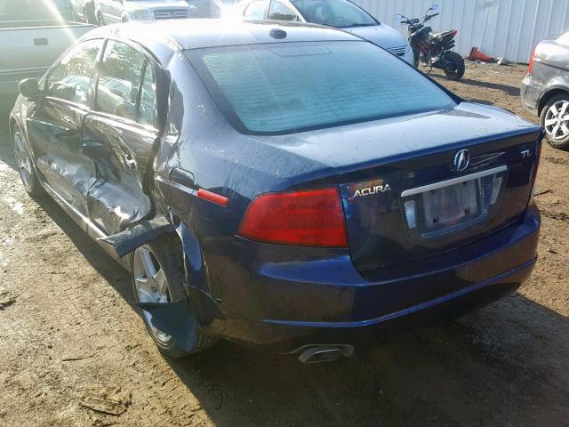 19UUA66266A032269 - 2006 ACURA 3.2TL BLUE photo 3